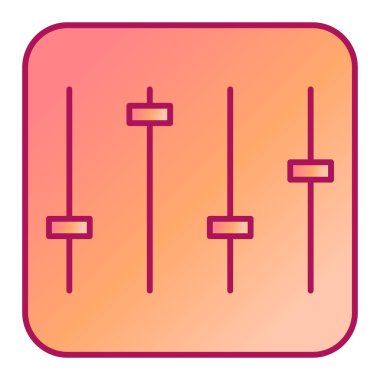 Müzik eşitleyici simgesi. vektör illüstrasyonu