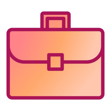 evrak çantası simgesi, vektör illüstrasyonu