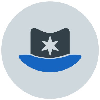 Şapka. Web simgesi basit illüstrasyon