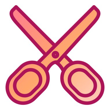 Makas. Web simgesi basit tasarım