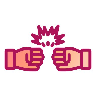 Bir çift boks eldiveni taşıyıcı illüstrasyon