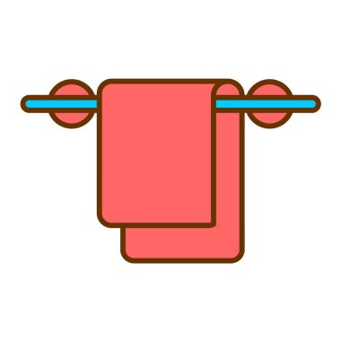 havlu ikonu vektör illüstrasyonu