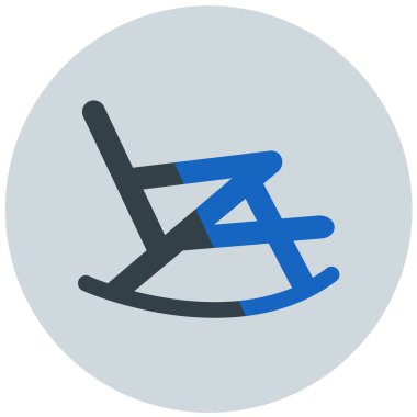 Sandalye. Web simgesi basit illüstrasyon