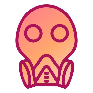 Maske. Web simgesi basit illüstrasyon