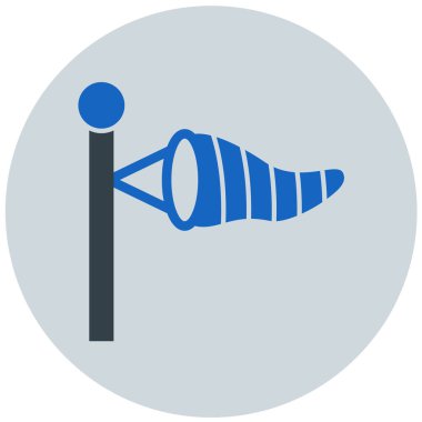 Rüzgâr. Web simgesi basit illüstrasyon