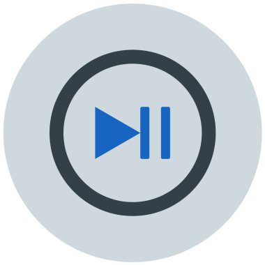 Dur. Web simgesi basit illüstrasyon