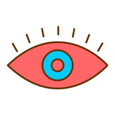 göz modern ikon vektör illüstrasyonu