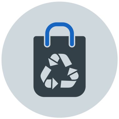 Çanta. Web simgesi basit illüstrasyon