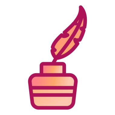 Tüy. Web simgesi basit illüstrasyon