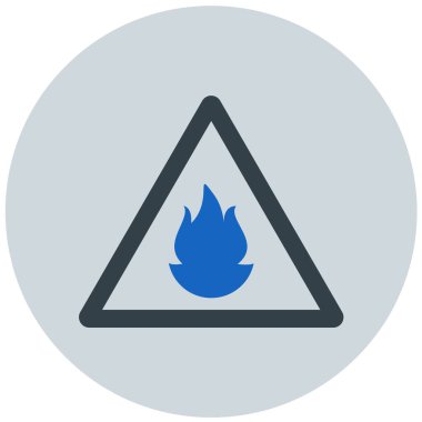 Yangın. Web simgesi basit illüstrasyon