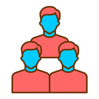 İnsanlar. Web simgesi basit illüstrasyon