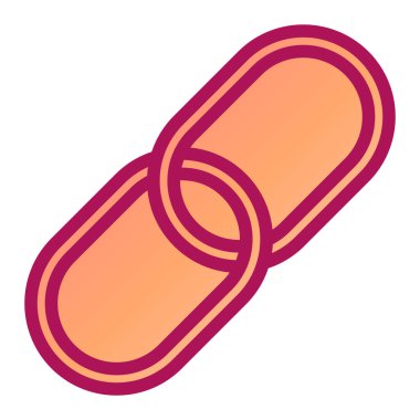 Bağlantı. Web simgesi basit illüstrasyon