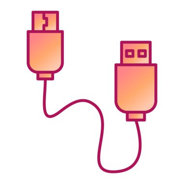 usb flash disk simge vektör illüstrasyon tasarımı