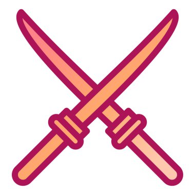 Askeri bıçak ikonu. vektör illüstrasyonu