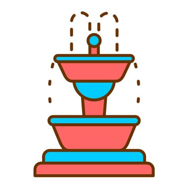 çeşme modern simge vektör illüstrasyonuName