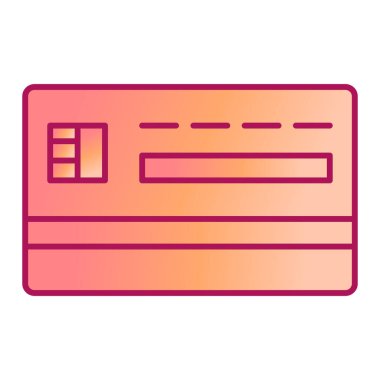Kredi kartı ikonu vektör illüstrasyonu