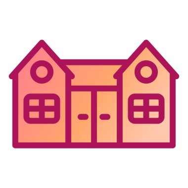 Ev binası. Basit resimleme