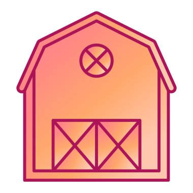 ahır modern simge vektör illüstrasyonu 