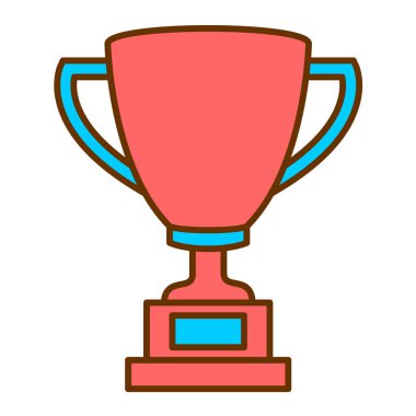 kupa ikonu vektör illüstrasyonu