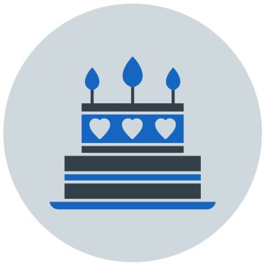 Doğum günü pastası. Basit tasarım