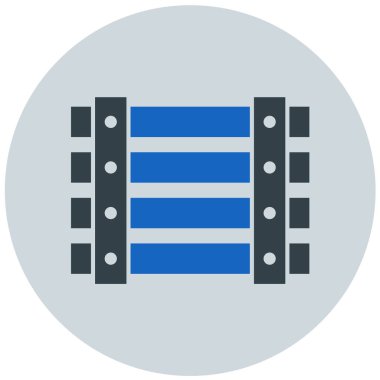 Bina. Web simgesi basit illüstrasyon