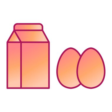 Gıda simgesinin vektör çizimi modern tasarım