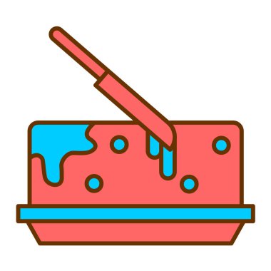 tereyağı ikonu vektör illüstrasyonu