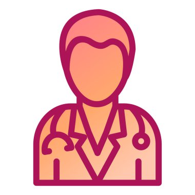 doktor vektör renk simgesi