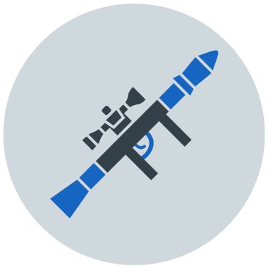 Roket. Web simgesi basit illüstrasyon