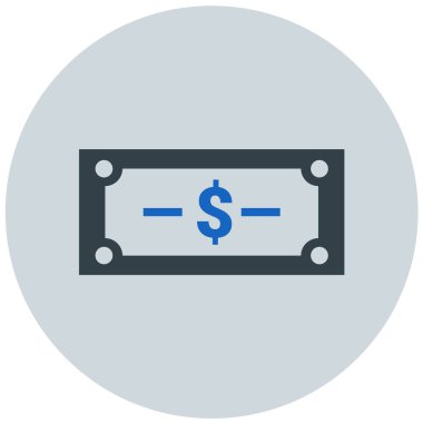 Dolar. Web simgesi basit illüstrasyon