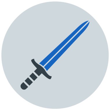 kılıç modern simge vektör illüstrasyonu 