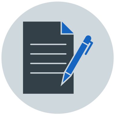 Belge. Web simgesi basit illüstrasyon