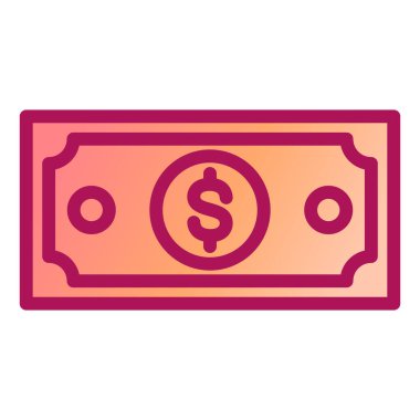 Para için. Web simgesi basit illüstrasyon