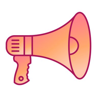 Megafon ikonu vektör illüstrasyonu