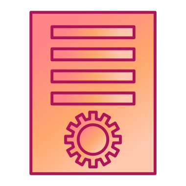 Ayarlar. Web simgesi basit illüstrasyon