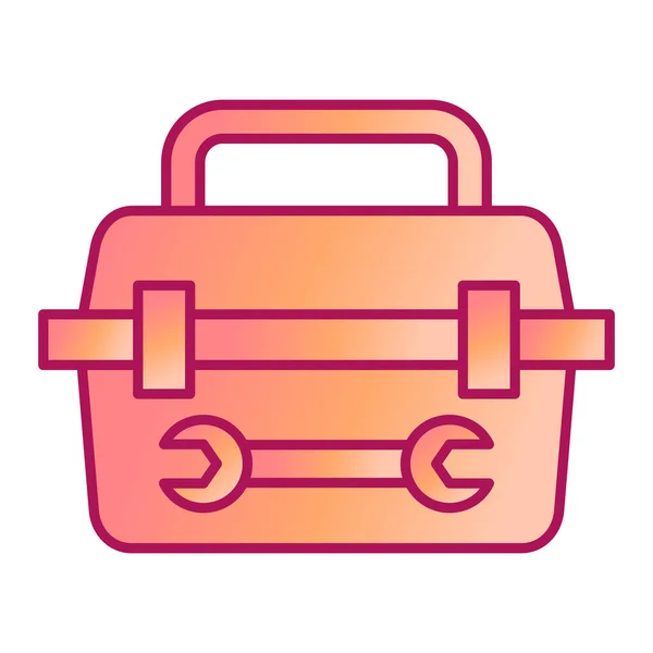 Valise Avec Boîte Outils Icône Outils Vectoriel Illustration Design — Image vectorielle