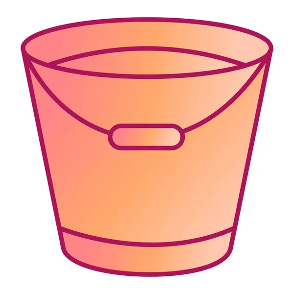Bucket Modern Icon Vector Illustration — Vetor de Stock