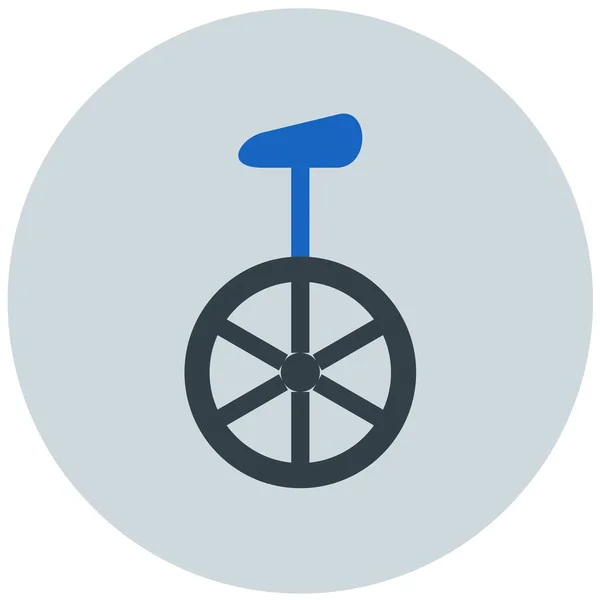 Bicykl Webová Ikona Jednoduchý Design — Stockový vektor