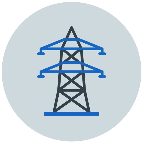 Linia Energetyczna Nowoczesny Ikona Wektor Ilustracja — Wektor stockowy