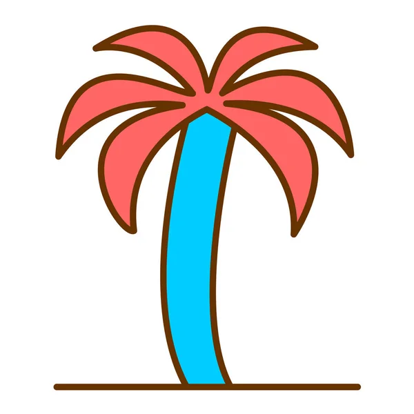 Дизайн Векторной Иллюстрации Пальмы — стоковый вектор