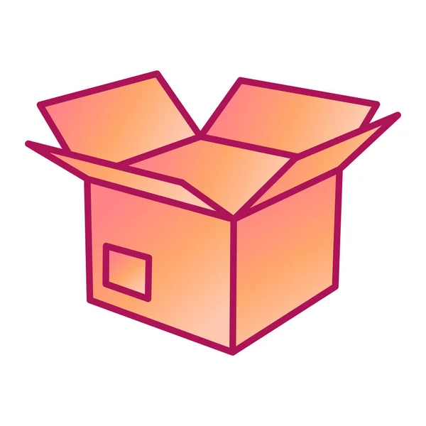 Caja Vector Ilustración Diseño — Archivo Imágenes Vectoriales