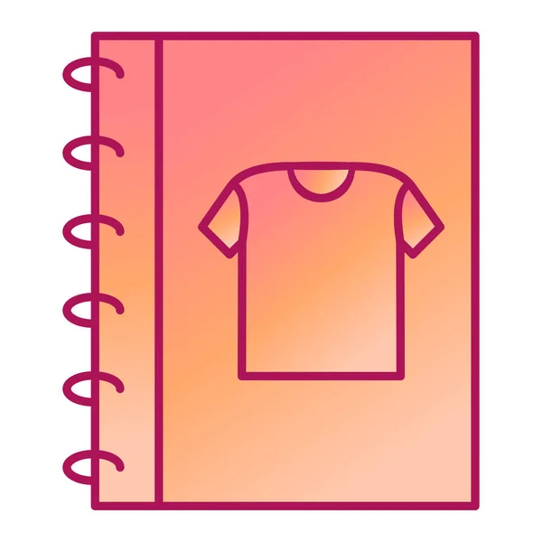 Notebook Icona Moderna Vettoriale Illustrazione — Vettoriale Stock