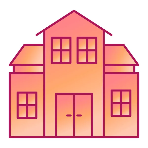 Icono Del Edificio Casa Dibujos Animados Casa Casa Casa Vector — Vector de stock