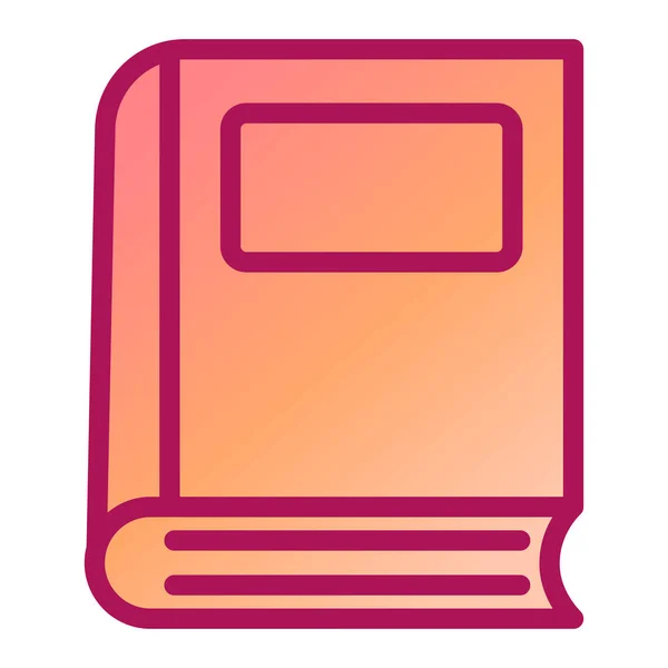 Libro Icono Web Ilustración Simple — Vector de stock