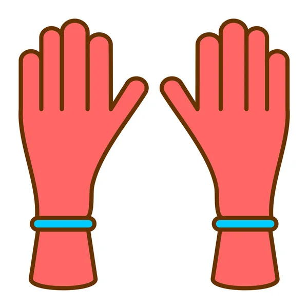 手套图标 用于Web的棒球设备矢量图标的概要说明 — 图库矢量图片