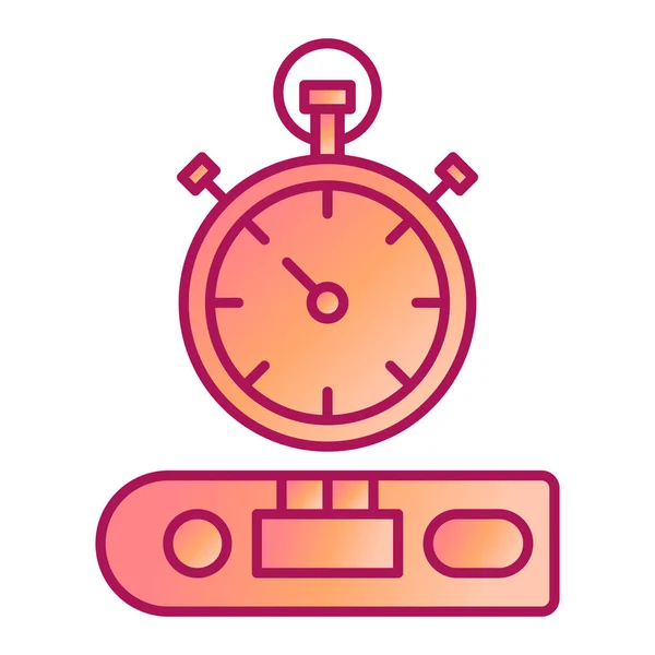 Stopwatch Icon Outline Chronometer Vector Illustration Symbol — Stock Vector