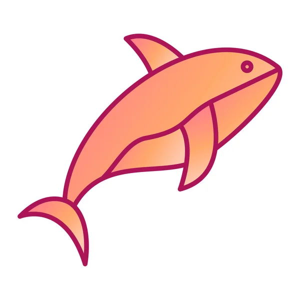 Dolfijn Icoon Vector Illustratie Eenvoudig Ontwerp — Stockvector