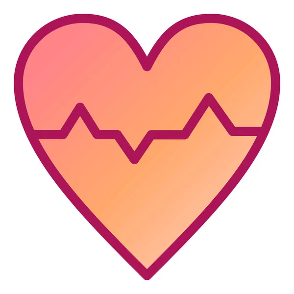 Icono Del Corazón Vector Ilustración — Vector de stock