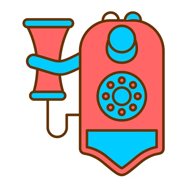 Telephone Icono Moderno Vector Ilustración — Archivo Imágenes Vectoriales