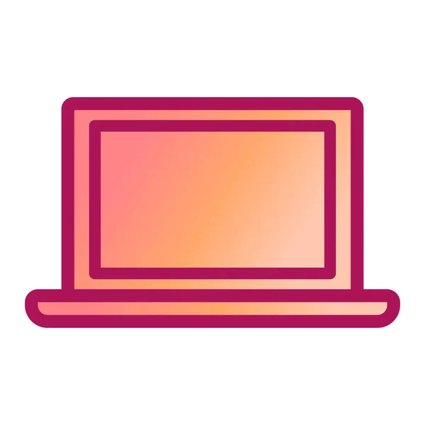 Laptop Mit Computer Und Bildschirmvektorgrafik — Stockvektor
